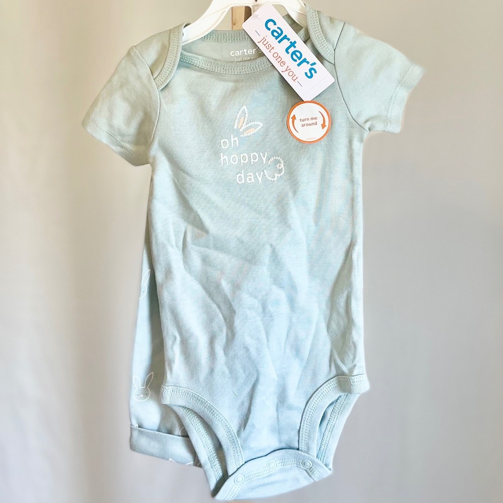 Carter's Just One You Baby 2pc Bunny Bodysuit and Pants Set‎ Sage Green 3 Months